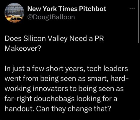 Ny times pitchbot - NYT Pitchbot is a Twitter account that satirizes New York Times headlines and articles, mocking the media's laziness, contrarianism, and stupidity. The author is a math professor and a liberal Democrat who …